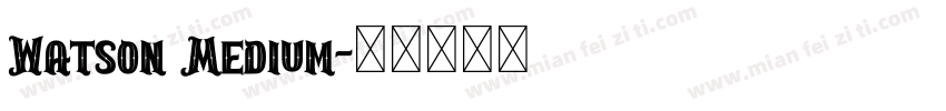 Watson Medium字体转换